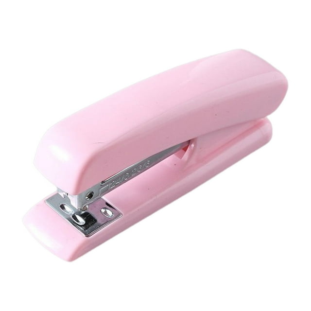 LCXmlly Desk Stapling Tool Small Stapler slip Efficient Labor saving Macaron Color Portable Medium Size Multi functional Student Stapling Tool Office