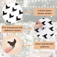 thumbnail image 4 of 480pcs 4 Styles Black Meal Stickers 1.5 inch Food Choice Sticker Rooster/Carrot/Fish/Cattle Wedding Meal Indicator Stickers Kitchen Stickers for Place Card Wedding Party Supplies DIY Mixed Shapes, 4 of 6