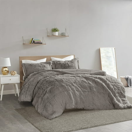 Home Essence Apartment Leena Shaggy Faux Fur Comforter Set