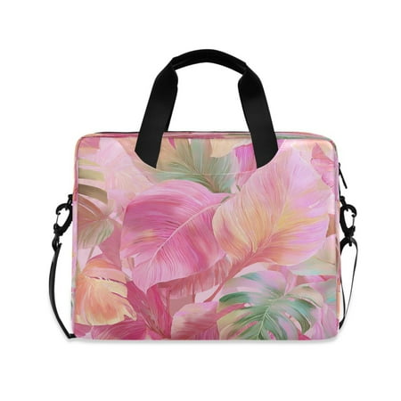 Laptop Bag Laptop Briefcase 15.7 x 3 x 11.8 Inches Laptop Bag Briefcases Laptop Storage Travel Laptop Bag Work Laptop Bag Pink Hawaiian Flowers