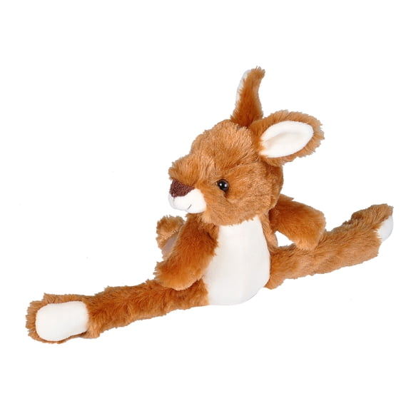 Wild Republic Huggers Kangaroo Plush Toy, Slap Bracelet, Stuffed Animal, Kids Toys, 8 Inches
