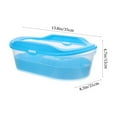 thumbnail image 2 of LEEYNEER Plastic Turtle Tank Turtle Breeding Tank Triple Layer Blue 1Set, 2 of 8