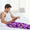 thumbnail image 5 of Bingfone Tropics Leaf Mens All Over Print Sleep Pajama Pants-X-Large, 5 of 5