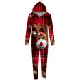 thumbnail image 3 of Regalos de Navidad Men Fashion Christmas Print Long Sleeved Jumpsuit Family Parent-child Wear, 3 of 4