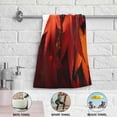 thumbnail image 5 of Autumn Leaves Maple Hand Towels 2 PCS, Fall Scenery Kitchen Towel Ultra Soft and Highly Absorbent,Decorative Fingertip Face Towel for Bathroom Hotel, 28.3"x14.4", 5 of 6