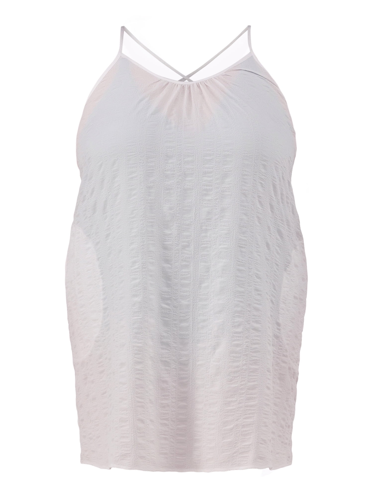Time and Tru Women's and Women's Plus Textured Coverup Cami Dress, Sizes XS-3X