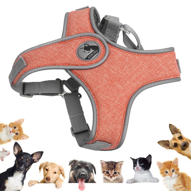 Pet Chest Strap, Reflective Adjustable X Shaped Walking Leash For Jog For Walk Blue,Orange,