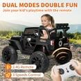 24 Volts Kids Ride on Truck with 2 Seater Remote Control, 4WD Ride on