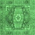 thumbnail image 1 of Ahgly Company Indoor Square Persian Emerald Green Traditional Area Rugs, 7' Square, 1 of 4