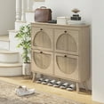 thumbnail image 2 of HOMCOM Armoire de Rangement pour Chaussures, Armoire à Chaussures Étroite avec 4 Tiroirs Basculants, Chêne, 2 of 10