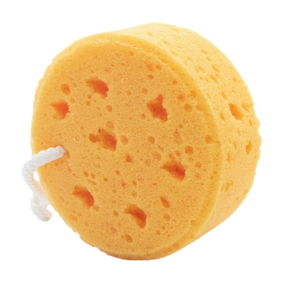Bath Sponge, Seaweed Bath Sponge, Soft Honeycomb Foaming Scrub Sponge for Gentle Exfoliation, Multiple Colors, Convenient Hanging Rope, 11.5x5 cm Size