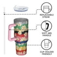 thumbnail image 4 of OBREWU Pioneer Flower Tumbler with Handle and Lid,Pioneer Flower 40oz Double Wall Vacuum Insulated Tumbler,Cups Gift for Women and Men, 4 of 7