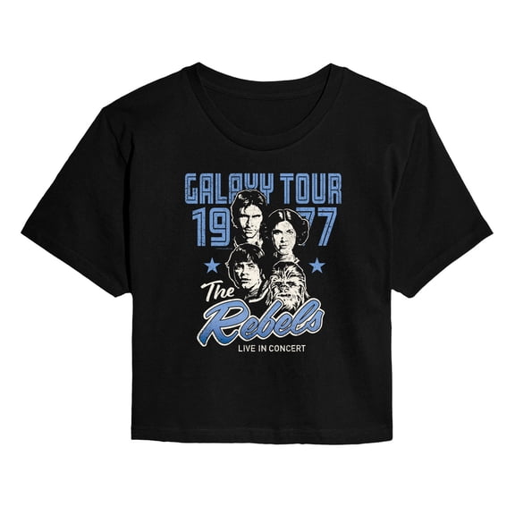 Star Wars - The Rebels Band Tee - Juniors Cropped Graphic T-Shirt