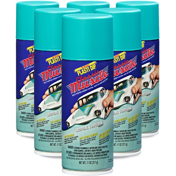 Spray de pintura Plasti Dip Classic Muscle Turquesa Tropical