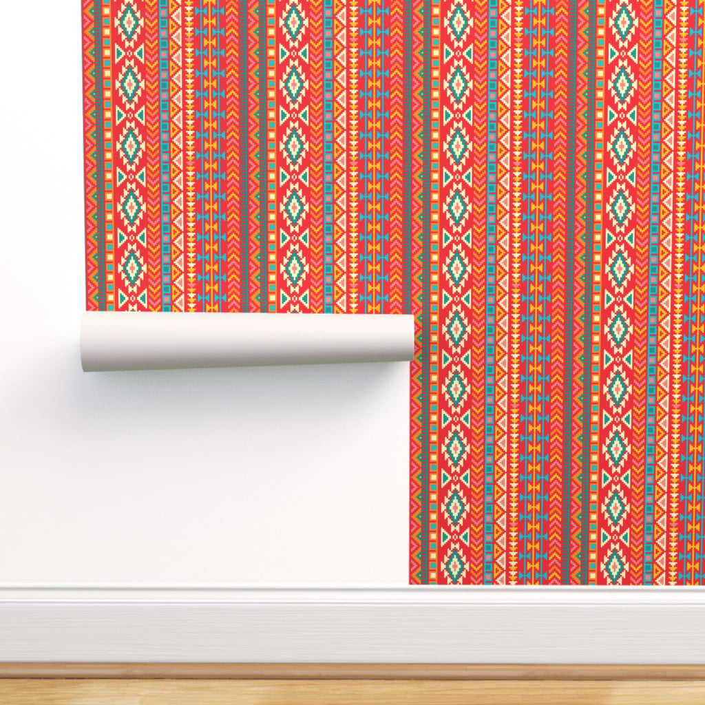 Western Pattern Fabric Wallpaper and Home Decor  Spoonflower