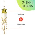 thumbnail image 2 of Birdhouse Wind Chimes - Yellow, 2 of 6
