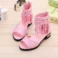 thumbnail image 5 of Fesfesfes Fashion Girls' Sandals Roman Shoes High Heels Students' Dance Shoes Children's Sandals, 5 of 8