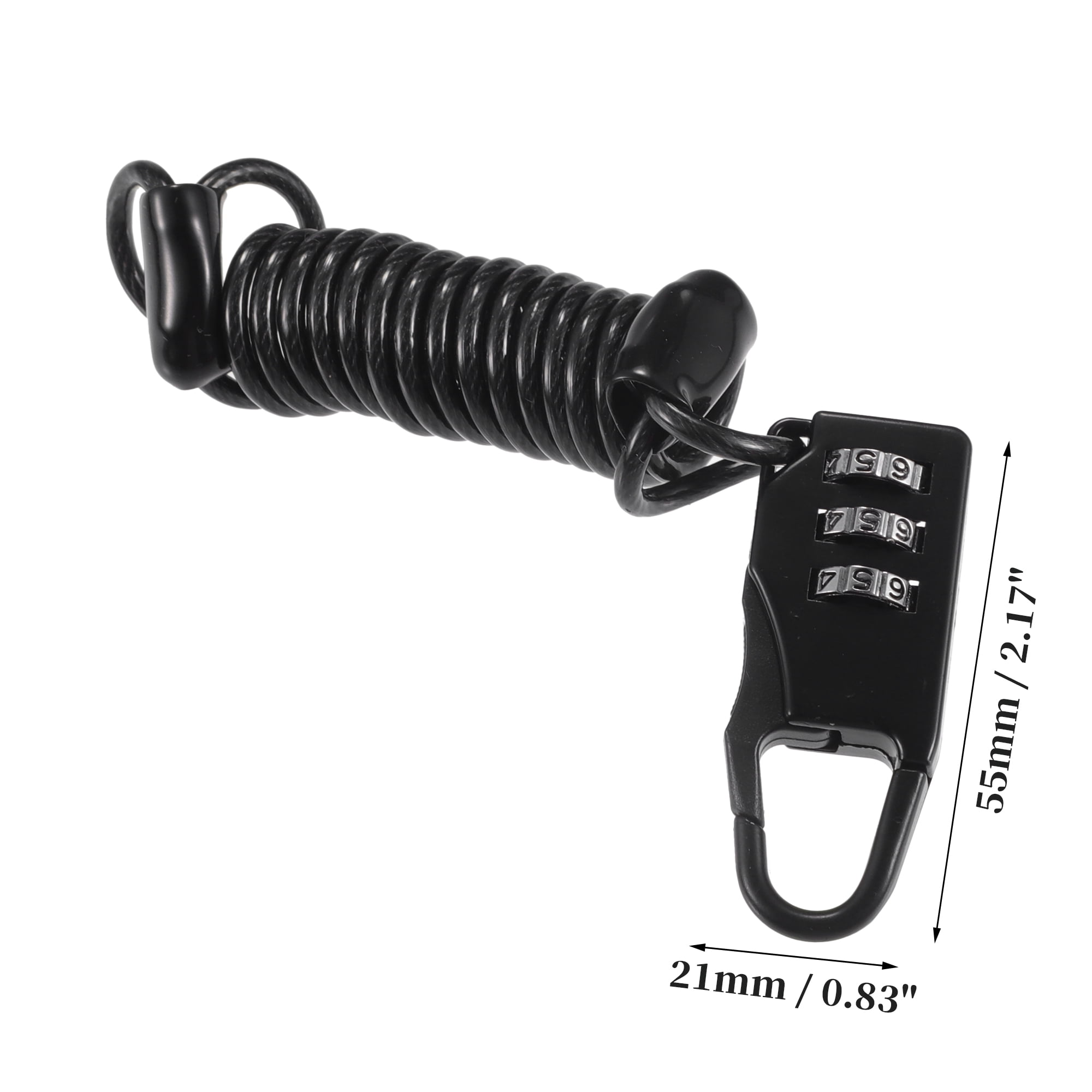 Unique Bargains Motorcycle Helmet Lock Universal Mini Anti-Theft Bicycle Cable Lock