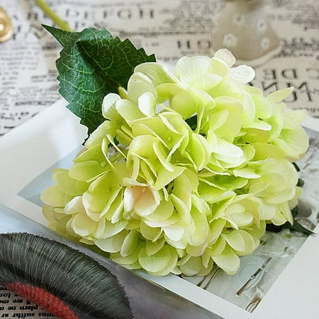 - KABOER 1 Bouquets Artificial Hydrangea Fake Silk Flower Home Office Home Party Decoration Beautiful Flowers