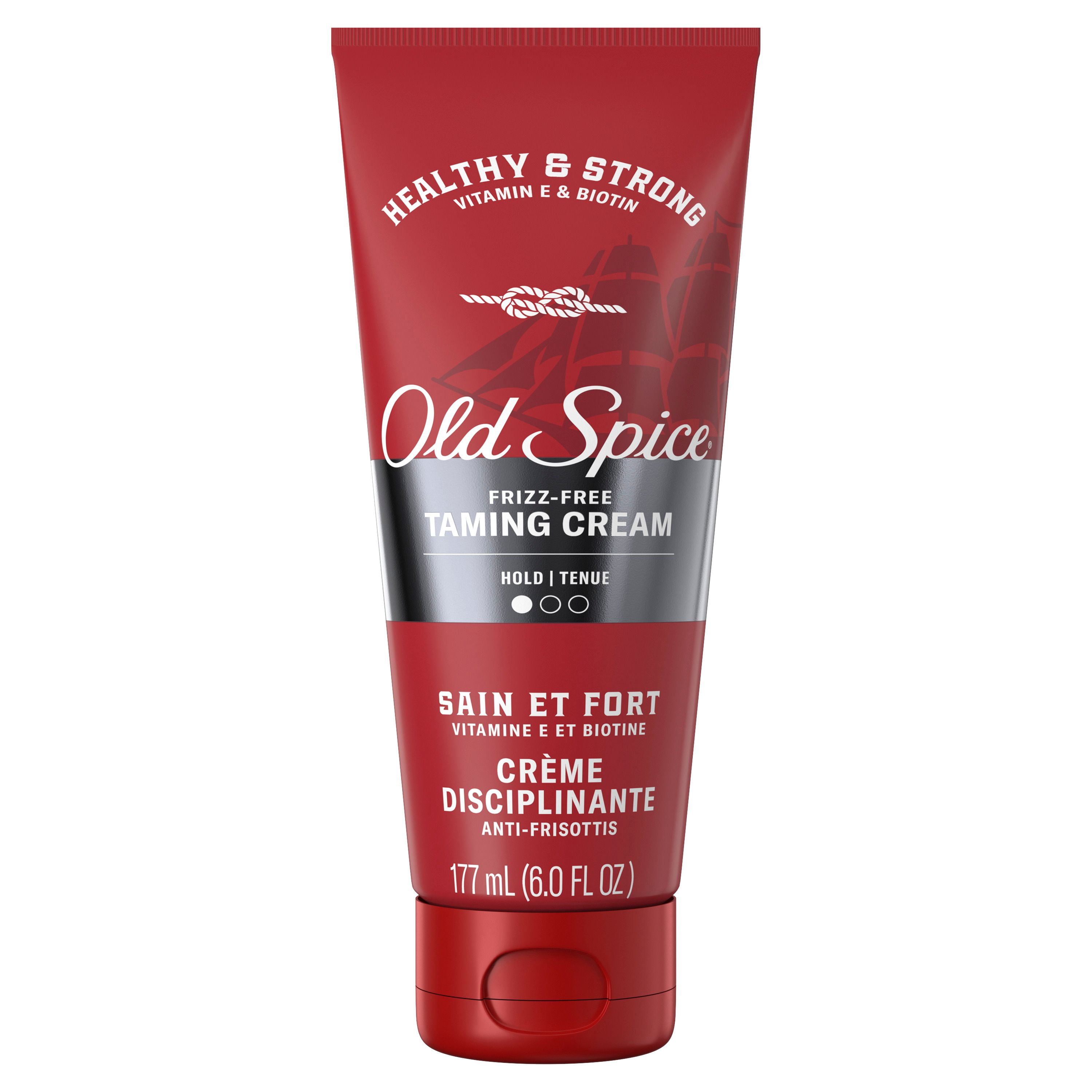 Old Spice Frizz-Free Taming Cream, Healthy & Strong with Vitamin E