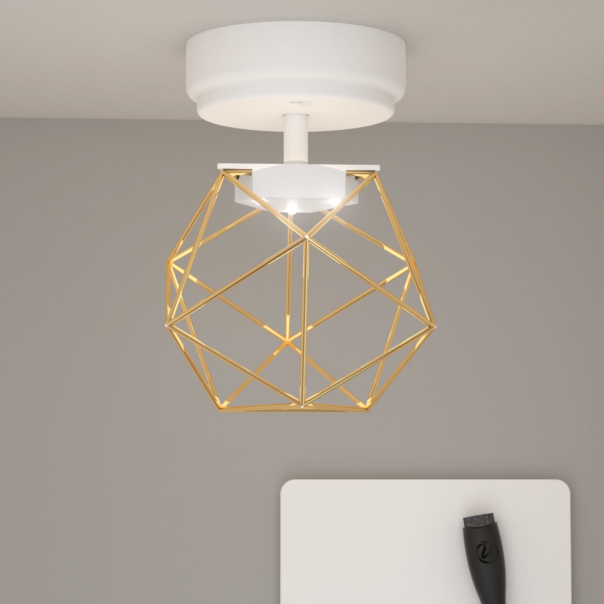 U Brands Locker Accessories Kit, Back to School Essentials, Prism Locker Light, Gold