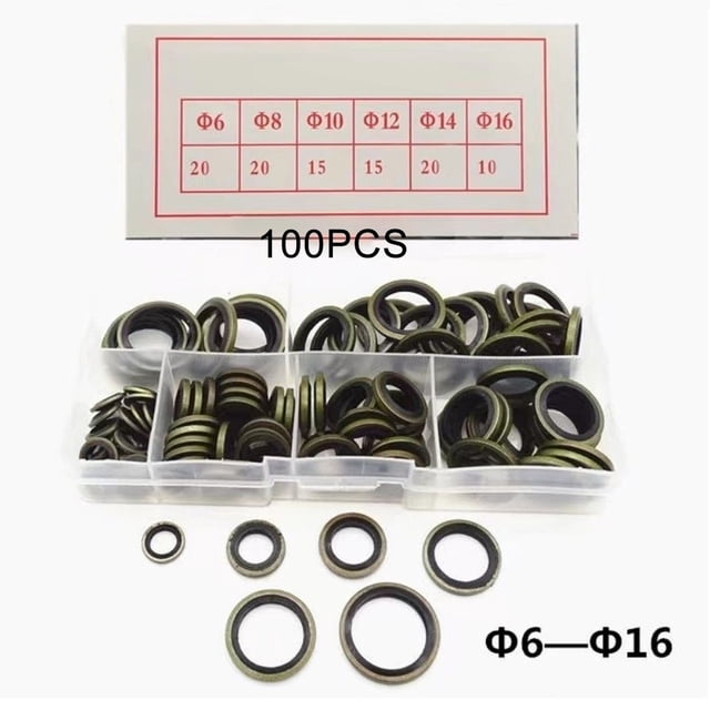 Bgsha Sélection Variée de Rondelles de Scellage dans une Boîte de Rangement Compacte Disponible