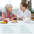 thumbnail image 6 of Triani 4Pcs Adaptive Utensils Set Non-Slip Handles 42° Angled Parkinsons Utensils Adaptive Cutterly Built Up Bendable Fork Teaspoon Tablespoon and Knife(Left-Handed), 6 of 7