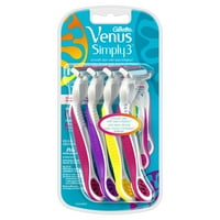 Gillette Venus Simply3 Women's Disposable Razors, 4 Count
