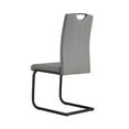 thumbnail image 5 of GUIOIHDC Dining chairs   White PU Chair modern kitchen chair with metal leg, 5 of 17