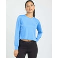thumbnail image 2 of Real Essentials 5 Pack: Women's Dry Fit Crop Top - Long Sleeve Crew Neck Stretch Athletic Tee (Available in Plus Size), 2 of 7