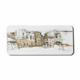 thumbnail image 1 of Modern Computer Mouse Pad, Painting Sketchy Like Design with Street View Houses Wires Artwork Print, Rectangle Non-Slip Rubber Mousepad X-Large, 35" x 15" Gaming Size, Multicolor, by Ambesonne, 1 of 2