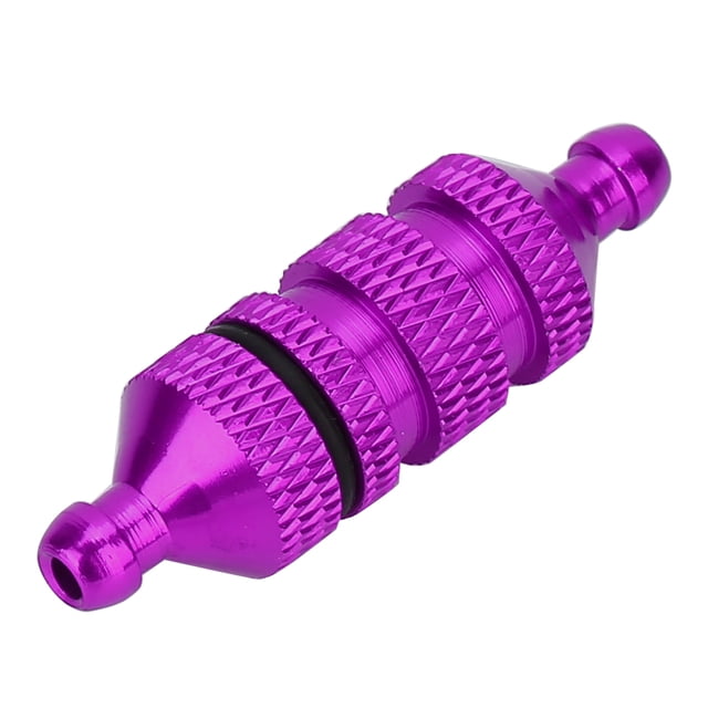 M Buder Filtro de Combustible de Aceite de Aleación de Aluminio para Motor de Coche de Juguete Modelo RC Escala 1:8 / 1:10 Piezas de Actualización Color Morado