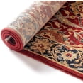 thumbnail image 4 of Antique 100% Natural Area Area Wool Rug for Living Room & Bedroom, Traditional Floral Design, Red Terracotta & Gold, Soft & Durable Rug, Oriental, 5.25x7.55 ft, 4 of 6