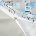 thumbnail image 4 of meiyoeat Abstract Geometric Plaid Duvet Cover Queen For Kids,Modern 3D Grid Print Queen Bedding For Adults,Light Gray Reversible,3pcs(No Comforter), 4 of 6