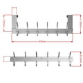 thumbnail image 2 of ANYHI Over The Door Hook, Door Coat Rack for Entryway, Over Door Towel Hook for Bathroom, Aluminium Door Coat Hook, Silver, 2 of 9