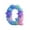 Q, variant on HomeDM 26 Letter Ornaments - Christmas Snowflakes Tree Personalized Hanging Pendant 2D Flat Acrylic Xmas Alphabet Letters Winter Decorative for Christmas Tree Gifts for Family Friends