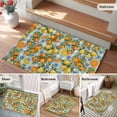 thumbnail image 5 of Orange Lemons Entryway Rug 2'x3'&nbsp; Non Slip Front Door Mats, Summer Botanical Checkered Farmhouse Entrance Rugs Indoor Outdoor Carpet, Washable Floor Mats Small Area Rug for Bedroom Kitchen, 5 of 8