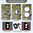 thumbnail image 3 of Yayeee Blank Wall Plate Cover 1-Gang 4.5"x2.7" Home Unused Decorative Outlet, Beige Flower Pattern, 3 of 7