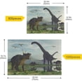 thumbnail image 5 of Coolnut Dinosaur Puzzle 500 Pieces Wooden Puzzle Artwork Jigsaw Puzzle Home Decor, 20.5 x 14.9 Inch, 5 of 7