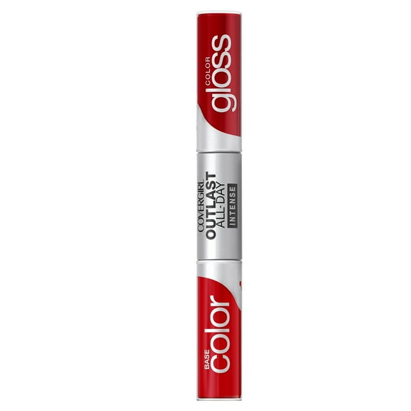 COVERGIRL Outlast All-Day Intense Base Color & Color Gloss, Richest Red, .2 fl oz