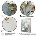 thumbnail image 3 of Designart "Tranquil Elegance Of White And Blue Magnolias III" Magnolias Floater Framed Wall Decor, 3 of 5