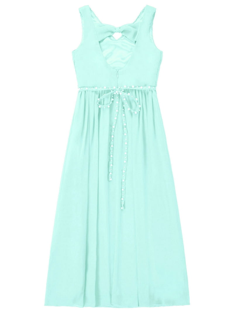 Yartina Junior Bridesmaid Dress A-line Chiffon Formal Party Dresses Flower  Girl's Dress Mint Green 16 - Walmart.com