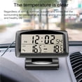 thumbnail image 4 of Sidaley Termómetro de coche LED Pantalla grande Relojes de tiempo para interiores y exteriores Reloj digital de temperatura multifuncional con función Automoción decorativa y accesorios Sidaley VI003812-00, 4 of 6