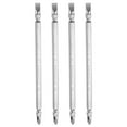 thumbnail image 1 of Uxcell 4pcs Punta de destornillador magnética de doble extremo 6mm PH2/SL6 6"/150mm 1/4" Shank Phillips Cruz Ranurado Plano Punta de destornillador, 1 of 7
