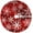 B001, variant on Merry Christmas Tree Skirt Seashells Frame Wooden Small Xmas Decorations Burlap Red Stitch Tree Skirt for 4 ft Tree 36 inch