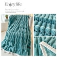 thumbnail image 4 of AZXY 40x60 Blankets for Beds,Blue Throw Blanket,Soft Fuzzy Blanket,Fleece Large Cozy Blankets Under $25, 4 of 6