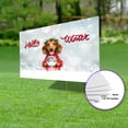thumbnail image 3 of Hello Welcome Winter Dachshund Holding Snow Globe Snowman Yard Sign Wiener Dog Lover Gifts Idea Outdoor Home Lawn Garden Porch Decor - 13015, 3 of 5