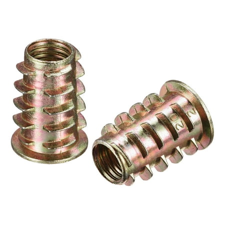 

M8x20mm Furniture Screw-in Nut Zinc Alloy Color Zinc 25 Pack