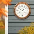 thumbnail image 4 of La Crosse Technology 18" Indoor/Outdoor Classic Antique Copper Atomic Analog Wall Clock, 404-59907-Int, 4 of 6