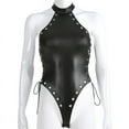thumbnail image 7 of Sexy Leather Bodysuit, Below Open Crotch For Sex, Shiny Soft Matte Leather, Plus Size S-5XL, Leather leotard Crotchless, 7 of 7
